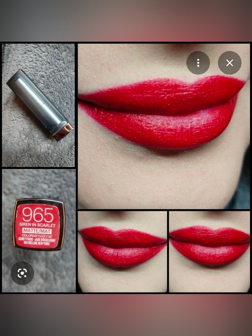 Maybelline Color Sensational Lipstick Siren In Scarlet, 0.15 oz BNIB